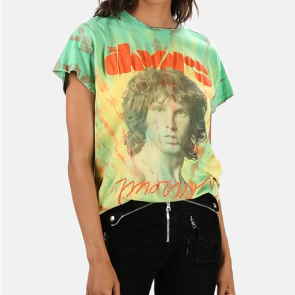 MadeWorn The Doors Morrison Tee in Spring Tie Dye size small